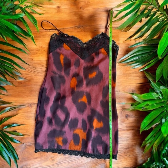 ZARA Leopard Print Slip Dress with Lace Details - XS - Picture 6 of 13